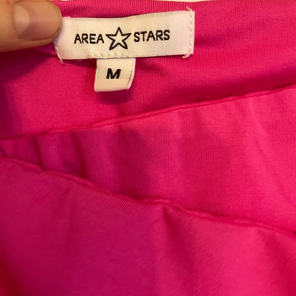 NWOT Area Stars hot pink bodycon maxi skirt - Picture 5 of 5